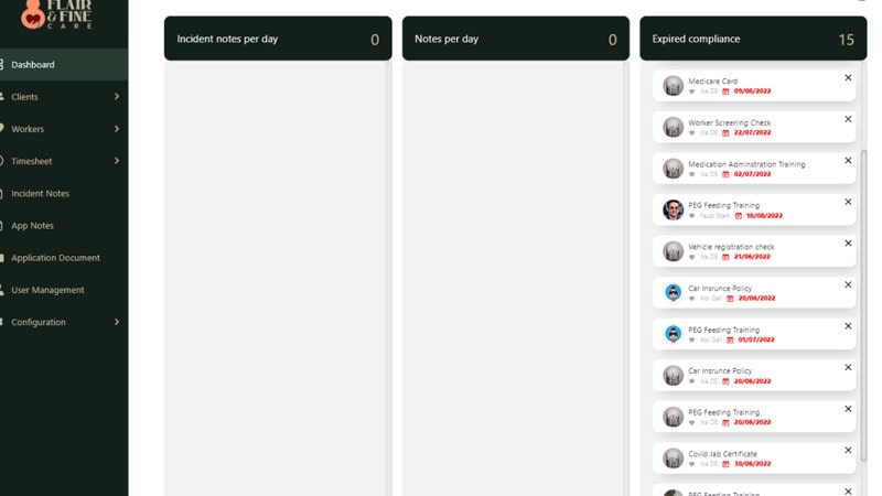 Admin panel