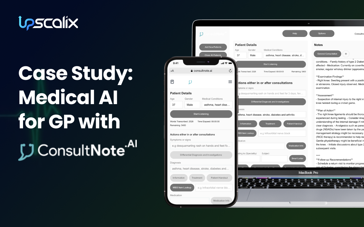 upscalix help with ai for medical consultation